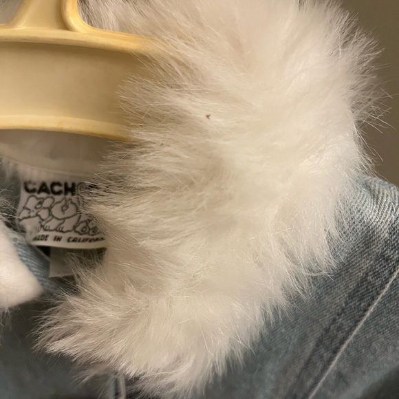 Catch Catch girls vintage denim dress with fur. Size 6. Pageant. - Picture 6 of 6